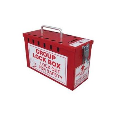 Portable Group Slot Lock Box, Red