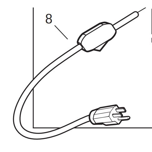 DC Power Cord with Clamps