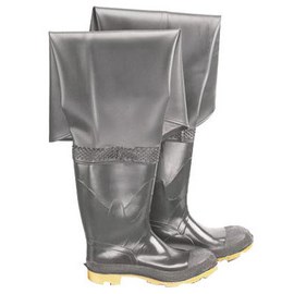 Steel Toe Hip Wader, Black/Grey, Size 8
