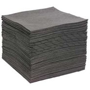 Gray Bonded Sorbent Pads, Single Weight