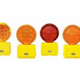 Barricade light,6V, Yellow Case/Red Lens