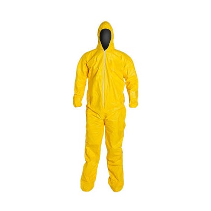Tychem QC Coverall, Yellow, XL