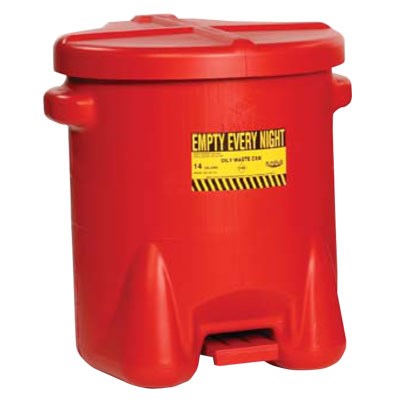 Safety Oil Waste Can 10 Gal Red