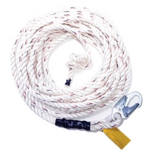 Polydac Rope, 25 ft with Snaphook End