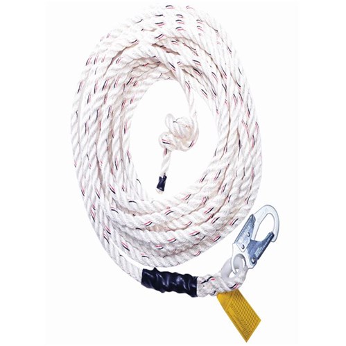 Polydac Rope, 30 ft with Snaphook End