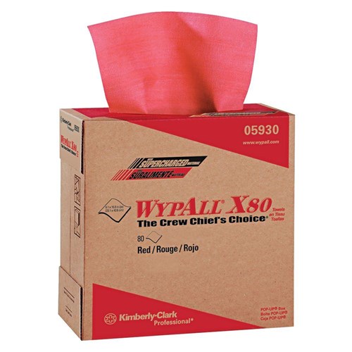 WYPALL X80 Cloth Towels PopUp 80/Box