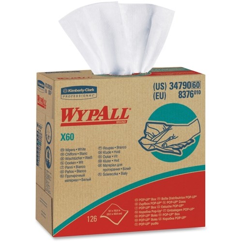 WYPALL X60 Hydroknit Wiper, White