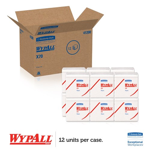 WYPALL X70 MANUFACTURED RAGS 1/4 FOLD