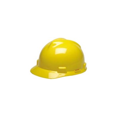 V-Gard Hard Hat, Ratchet, Yellow