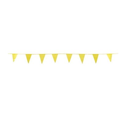 Yellow Pennant Flags, 60 Feet Per Roll