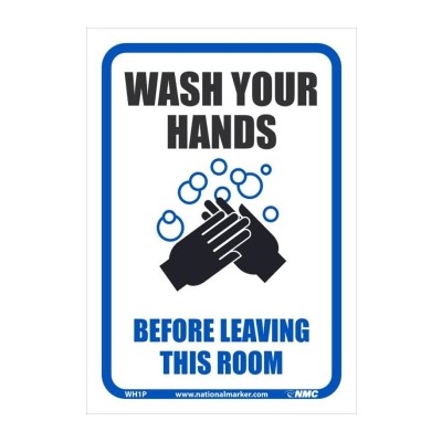 WASH YOUR HANDS BEFORE LEAVING