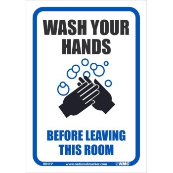 WASH YOUR HANDS BEFORE LEAVING