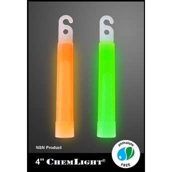 ChemLight 4 In Green, 6 Hour, 100/case