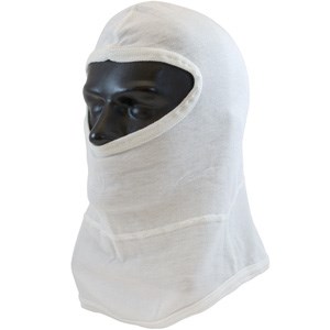 Nomex Hood, Full Face With Bib, White,