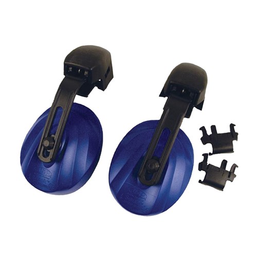 Helmet Mounted Ear Muffs, Blue, NRR 21