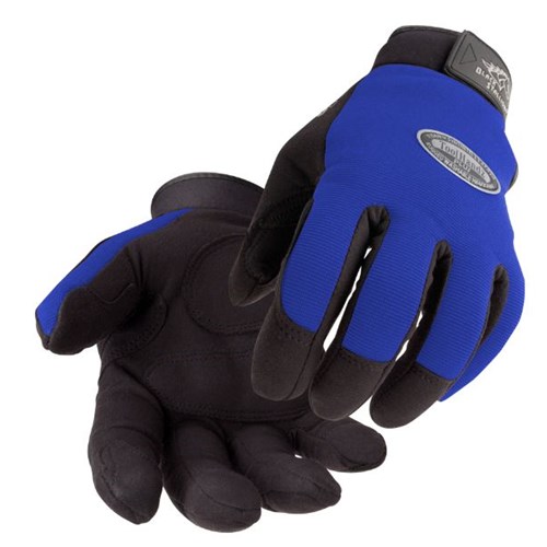 Tool Handz PLUS Synthetic Glove, Blue,LG