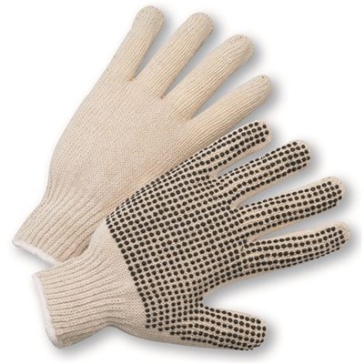 String Knit Glove, Dotted 1 Side