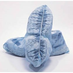 Disposable Blue Poly Shoe Cover, LG