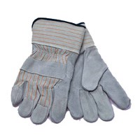 Red Fleece Lined Leather Palm Glove