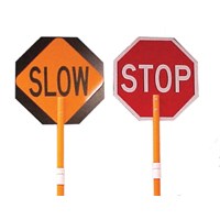 STOP/SLOW Paddle, 24 In, Silk Screen
