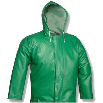 GREEN JACKET, STORY FLY FRONT, SIZE LG