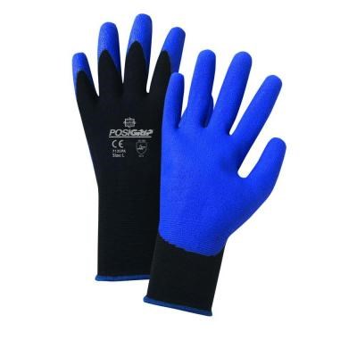 Air Injected PVC Palm Nylon Gloves, LG