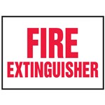 Sign, Fire Exting. Label, 5/pk, Adh Viny