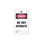 Tag, Do Not Operate, 10 per pack