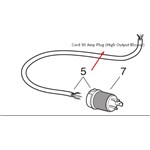 Cord 30 Amp Plug (High Output Blower)