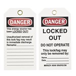 Lock Out Tag, Paper, PK/25