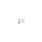 Full Brim Hard Hat, Ratchet Susp, White