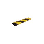 3' Striped Yellow Speed Bump Rubber