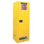 Slimline Yellow Safety Cabinet, 22 Gal