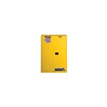 Flam Liq Cabinet, Yellow 30 Gal, 2 Door