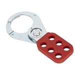 Lockout Hasp, 1-1/2 In Diameter Jaws, Re