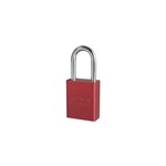 Alum Red padlock 1/4 x 1-1/2 shackle