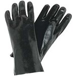 Black PVC Dipped Glove, Smooth 12 In, LG