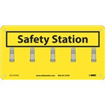 Sign, SAFETY STATION w/5 Clips