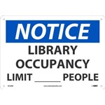 NOTICE LIBRARY OCCUPANCY