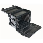 Tool Case-No drawers, Black