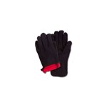 Cotton Brown Jersey Glove, Red Lined