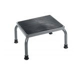 Medical footstool w/non-skid rubber pltf