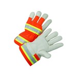 Glove, Leather Palm Gauntlet Cuff
